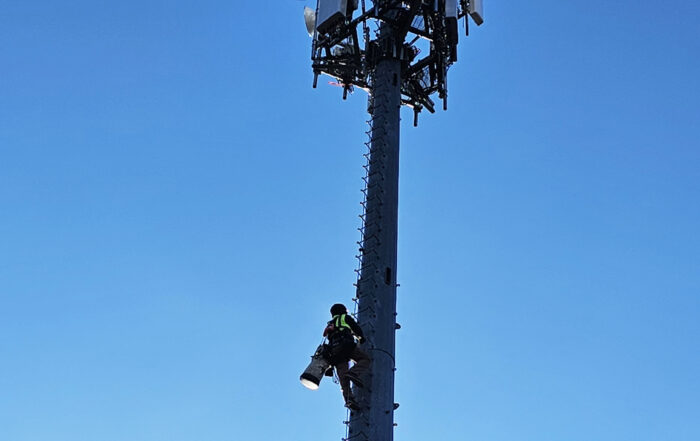 One Way Wireless Construction Tower climb in Roseville, MN