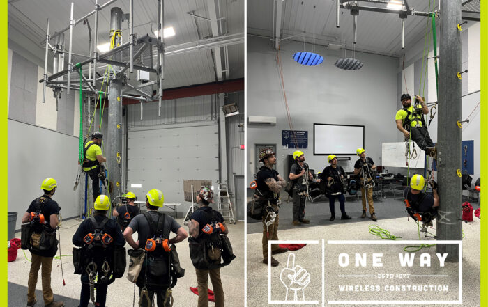 New climbing class for One Way Wireless Construction