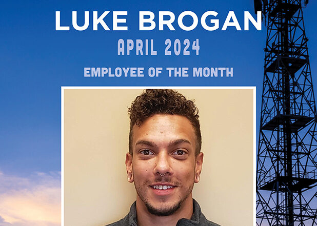 Luke Brogan is selected as One Way Wireless Constructions' Employee of the Month