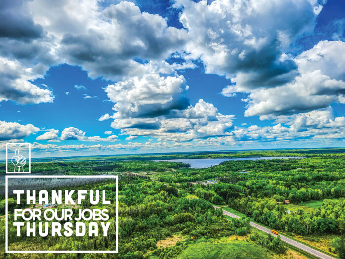 Beautiful view from atop a tower for One Way Wireless Construction's Thankful Thursday