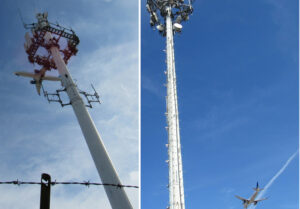 One Way Wireless Construction inspects cell towers around the O'Hare Airport in Chicago. 