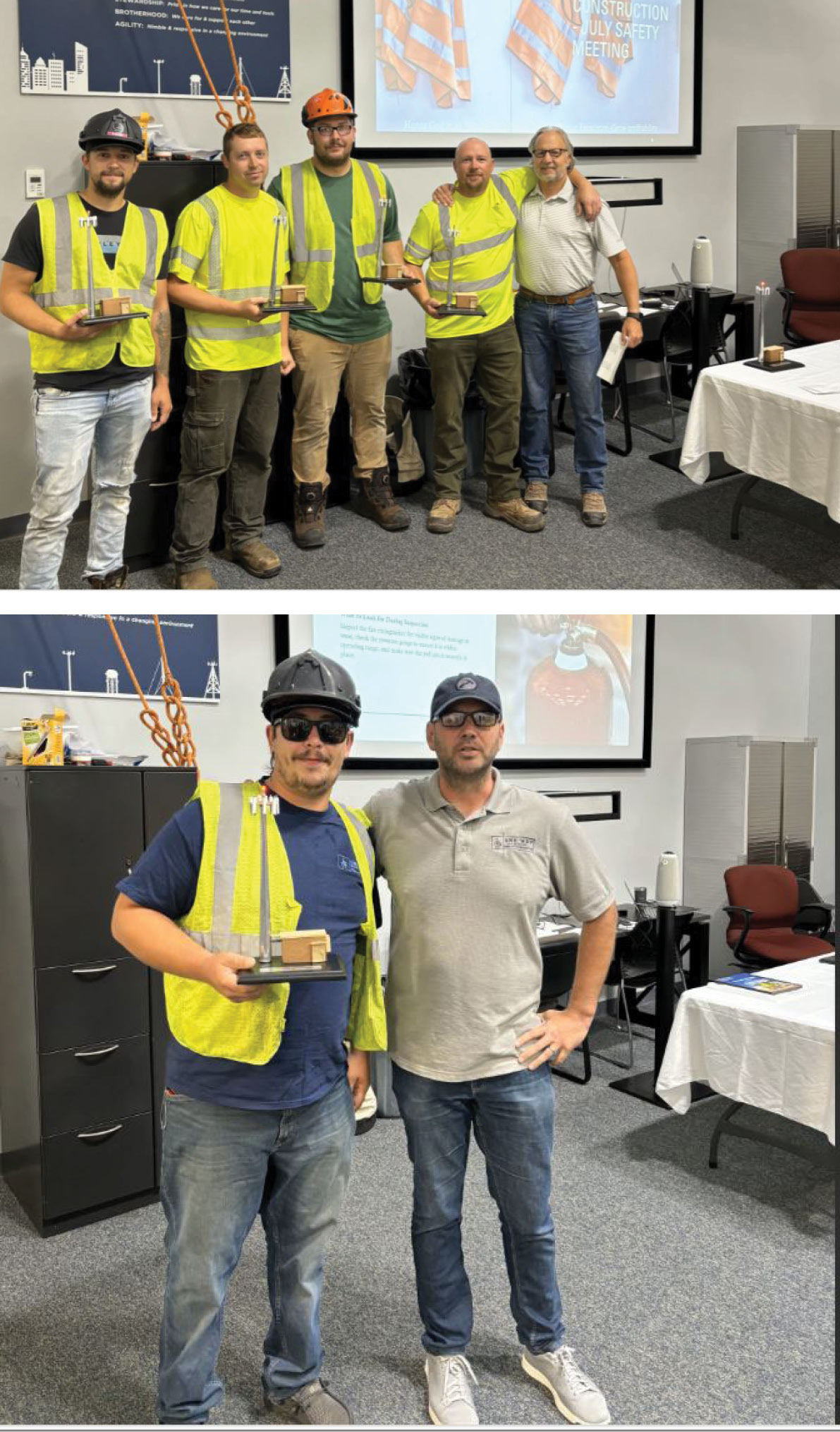 5 year anniversary recipients for One Way Wireless Construction