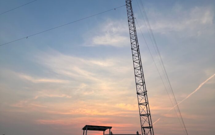 A beautiful sunrise in North Dakota while One Way Wireless sets up a new site.