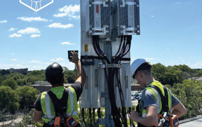 One Way Wireless Construction dish assistance.