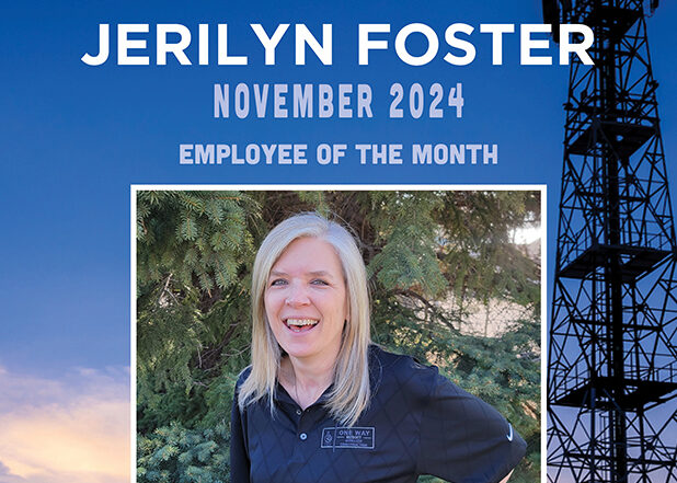 Jerilyn Foster is One Way Wireless Construction's Employee of the Month for November 2024.